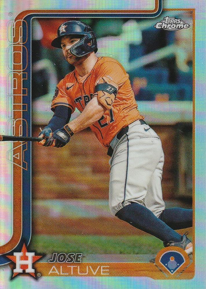 Jose Altuve [Refractor] #77 Prices | 2025 Topps Chrome | Baseball