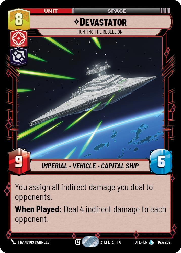 Devastator - Hunting the Rebellion #143 Star Wars Unlimited: Jump to Lightspeed