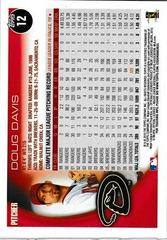 Back Of Card | Doug Davis Baseball Cards 2010 Topps