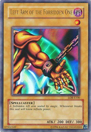 Left Arm Of The Forbidden One LOB-E100 YuGiOh Legend of Blue Eyes White Dragon