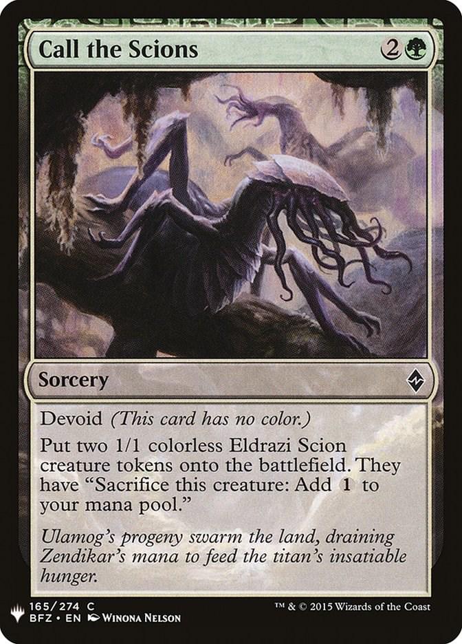 Call the Scions #165 Magic The List Reprints