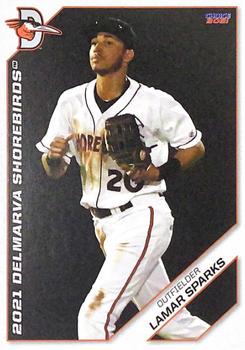 Lamar Sparks #26 2021 Choice Delmarva Shorebirds Baseball