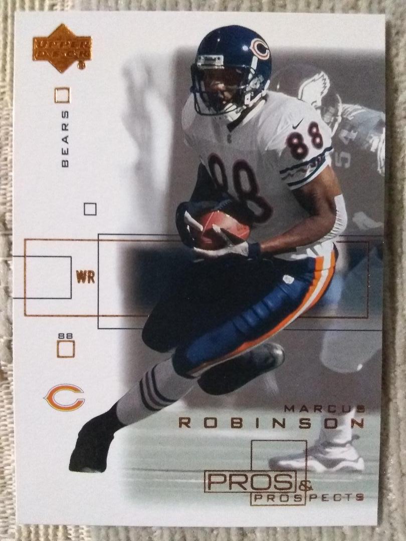 Marcus Robinson #17 Football Cards 2001 Upper Deck Pros & Prospects