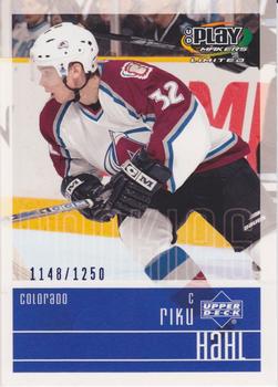 Riku Hahl #111 2001 UD Playmakers Hockey