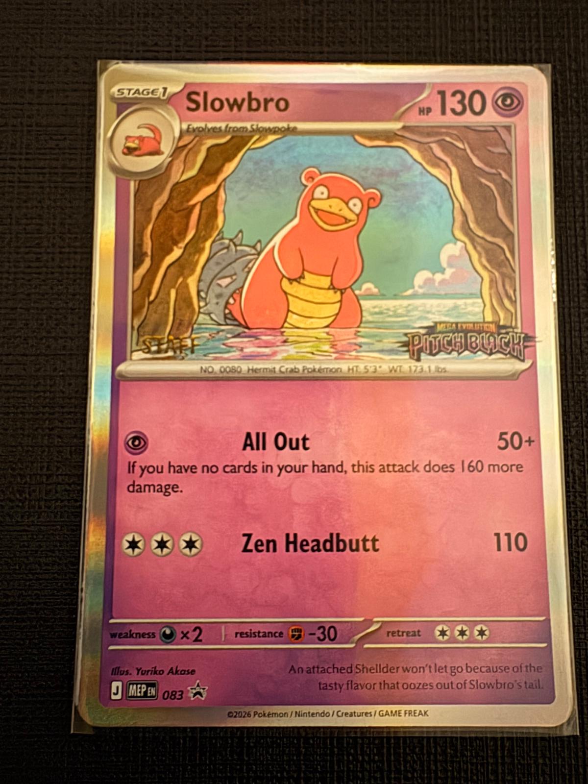 Slowbro [Staff] #83 Pokémon Card from Pokemon Promo Set 