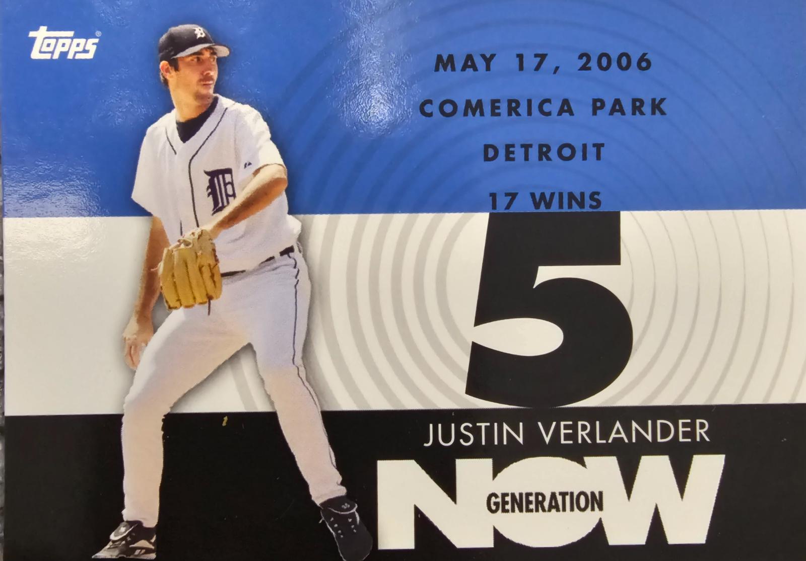 Justin Verlander #GN287 Baseball Cards 2007 Topps Generation Now