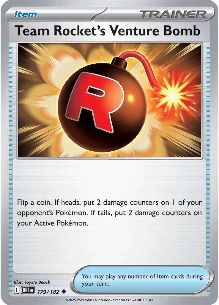 Team Rocket's Venture Bomb #179 Pokemon Destined Rivals