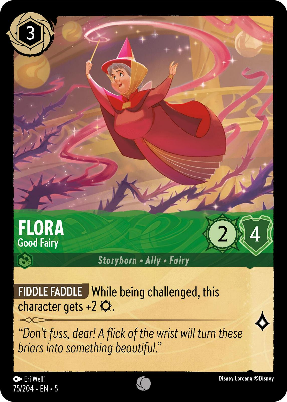 Flora - Good Fairy #75 Lorcana Shimmering Skies