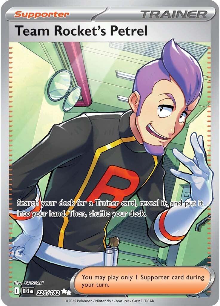Team Rocket's Petrel #226 Pokemon Destined Rivals