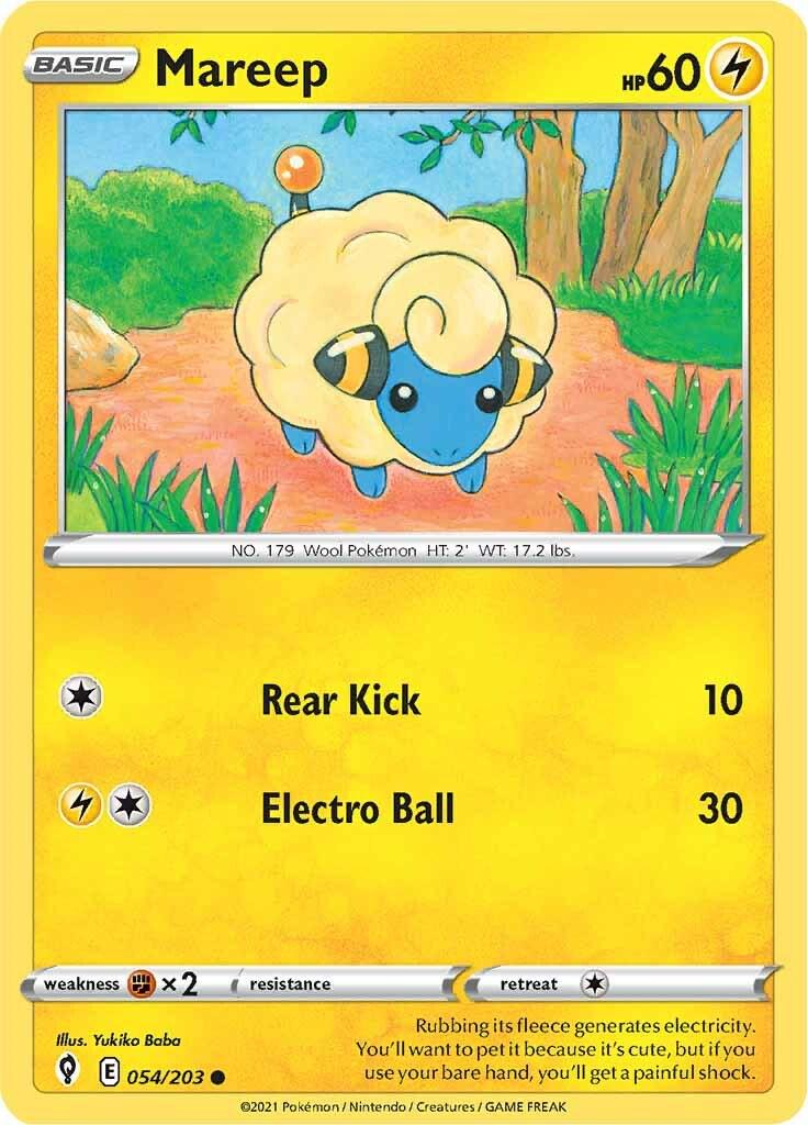Mareep #54 Pokemon Evolving Skies