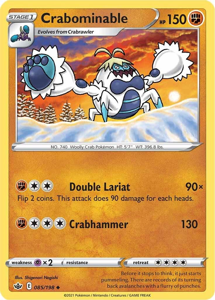 Crabominable #85 Pokemon Chilling Reign