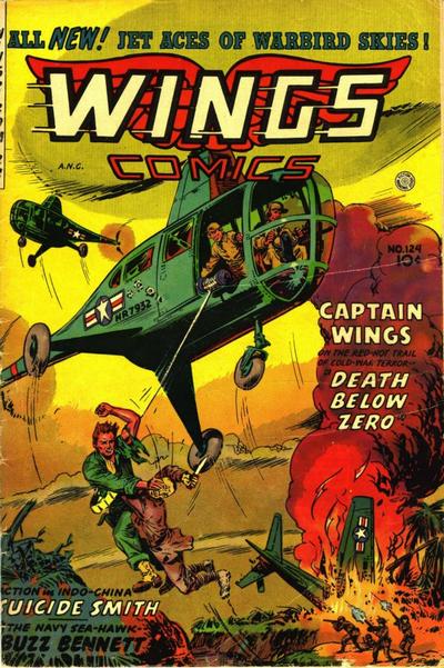Wings Comics #124 (1954) Comic Books Wings Comics