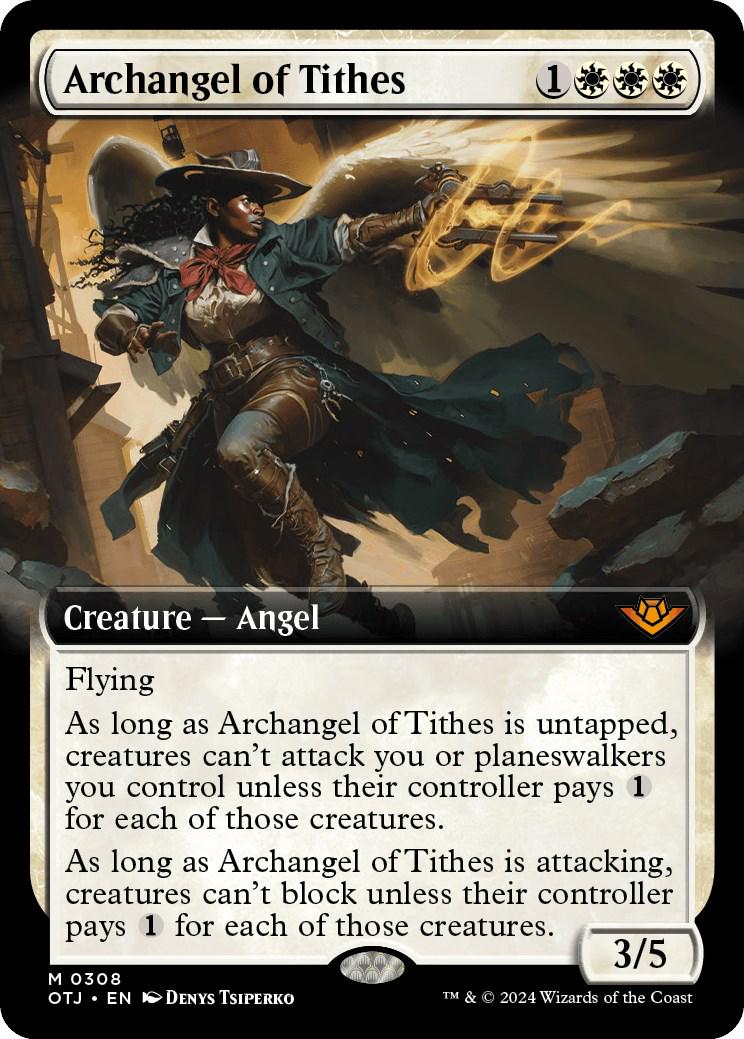 Archangel of Tithes #308 Magic Outlaws of Thunder Junction