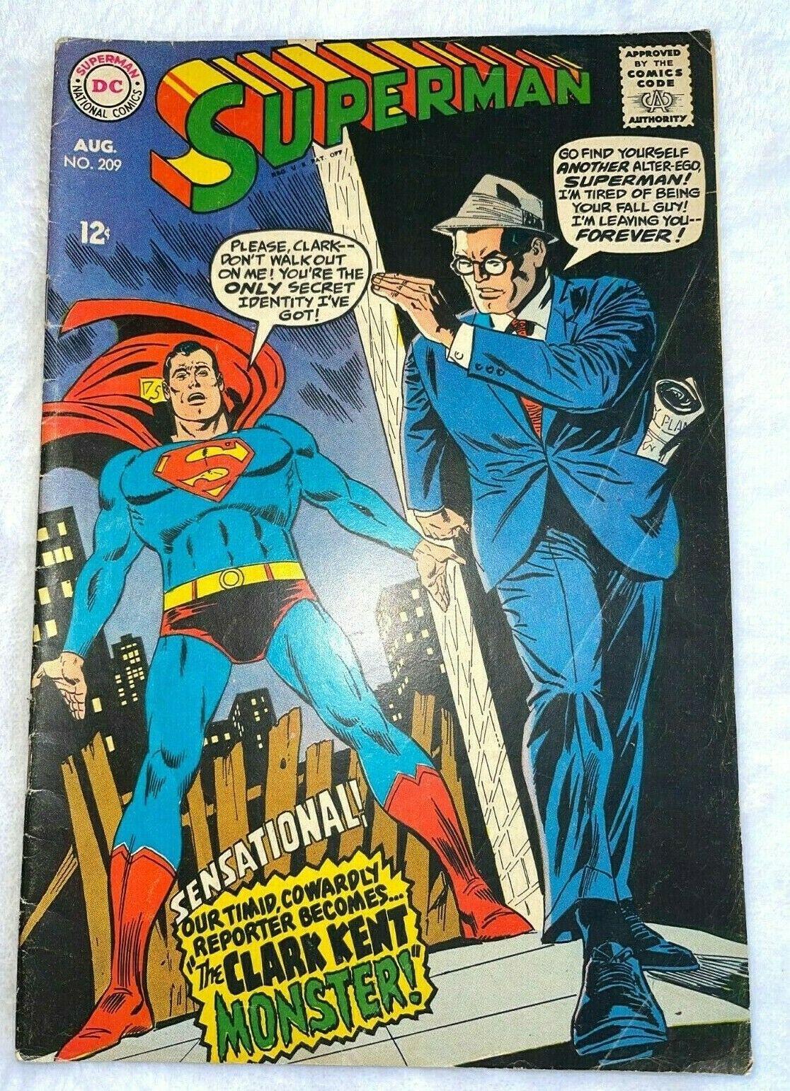Superman #209 (1968) Comic Books Superman
