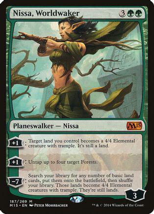 Nissa, Worldwaker #187 Magic M15
