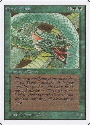 Craw Wurm #191 Magic Unlimited