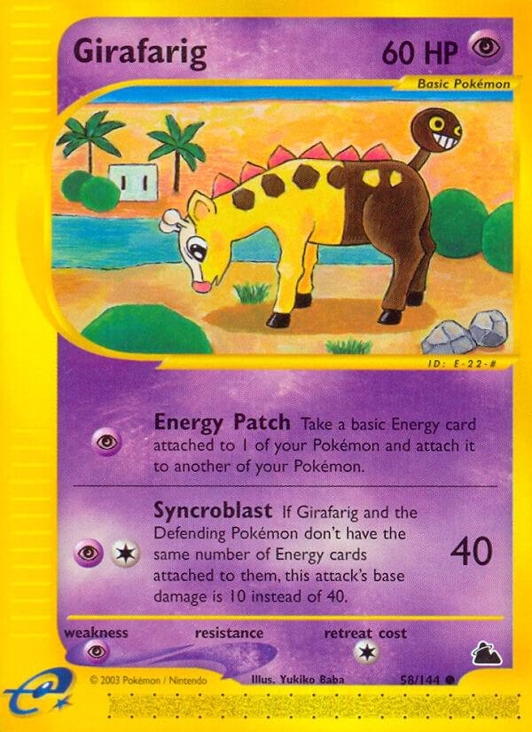 Girafarig #58 Pokemon Skyridge