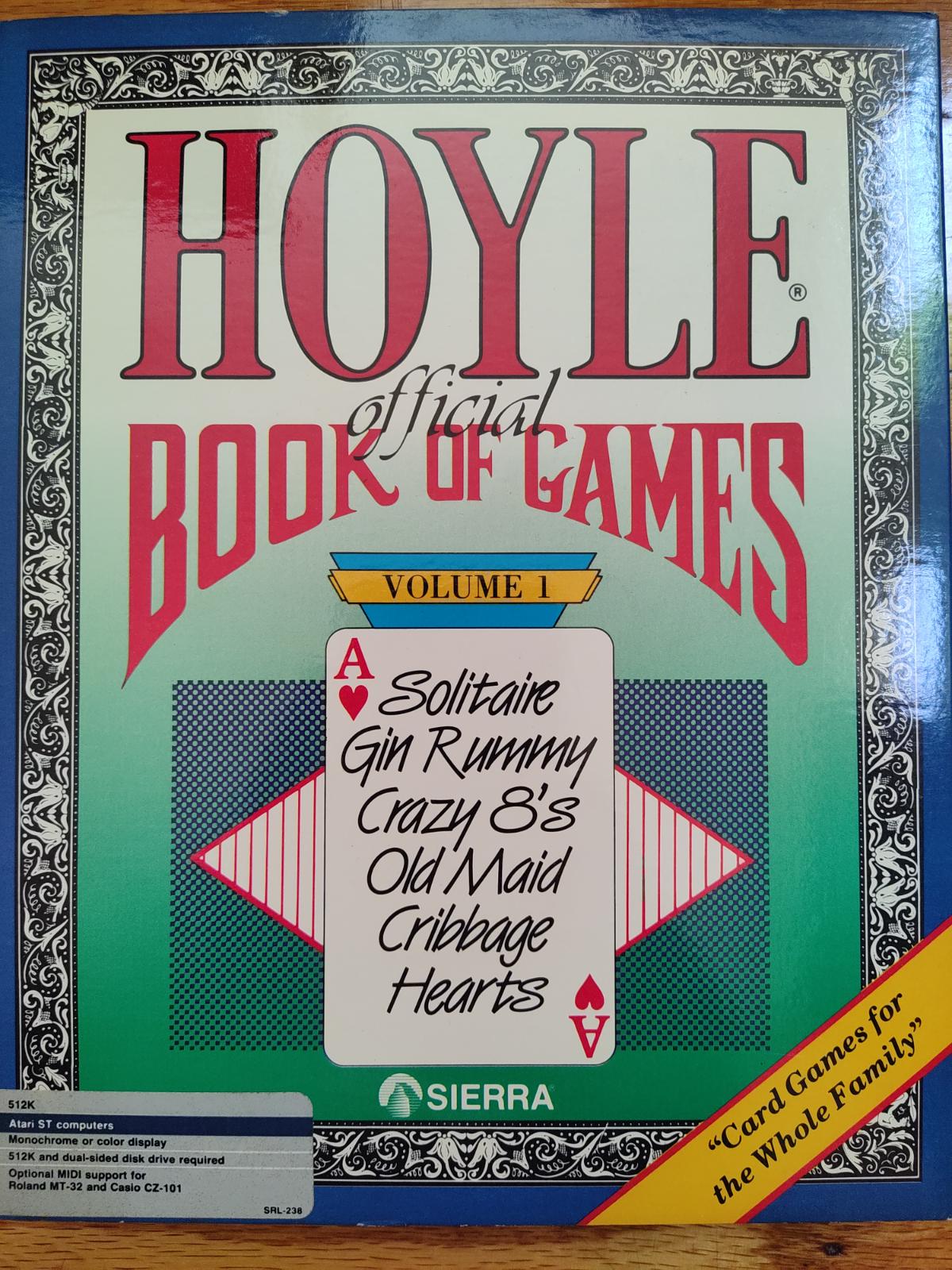 Hoyle's Book of Games Volume 1 Atari ST