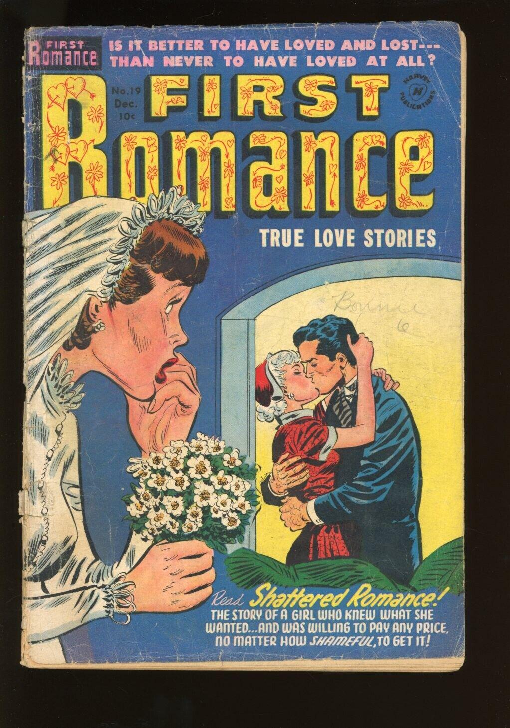 First Romance Magazine #19 (1952) Comic Books First Romance Magazine