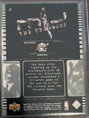 Back | Michael Jordan Basketball Cards 2002 Upper Deck MJ: the Comeback