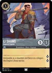 Li Shang - Imperial Captain #182 Lorcana Ursula's Return