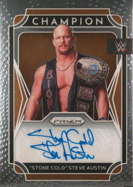 Stone Cold Steve Austin #CS-SCA Wrestling Cards 2022 Panini Prizm WWE Champion Signatures