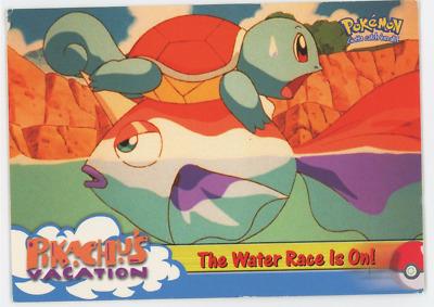 Water Race Is on #47 Pokemon 1999 Topps Movie