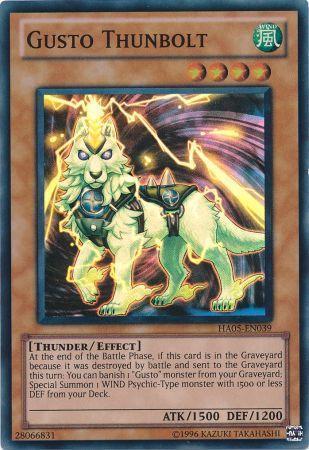 Gusto Thunbolt HA05-EN039 YuGiOh Hidden Arsenal 5: Steelswarm Invasion