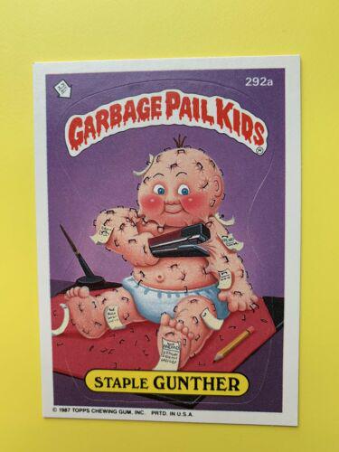 Staple GUNTHER #292a 1987 Garbage Pail Kids
