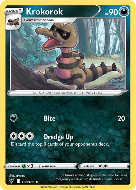 Krokorok #108 Pokemon Vivid Voltage