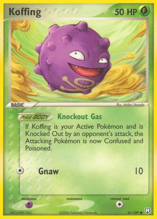 Koffing #61 Pokemon Team Rocket Returns