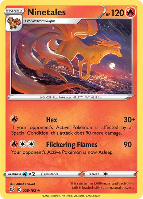 Ninetales #25 Pokemon Rebel Clash