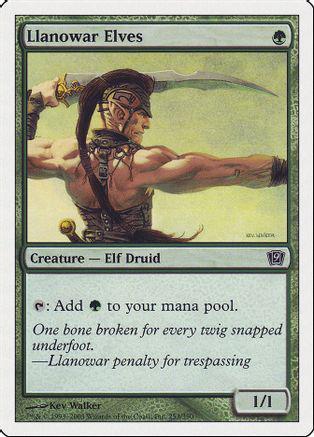 Llanowar Elves Magic 9th Edition