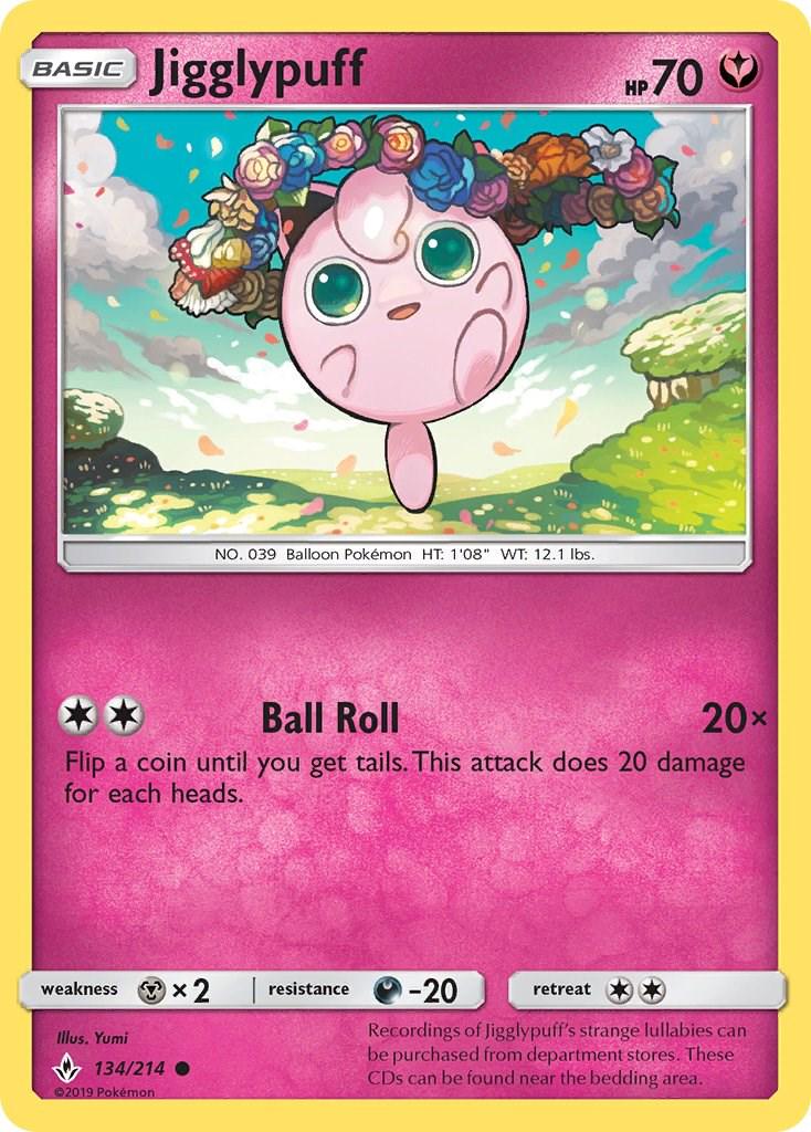 Jigglypuff #134 Pokemon Unbroken Bonds