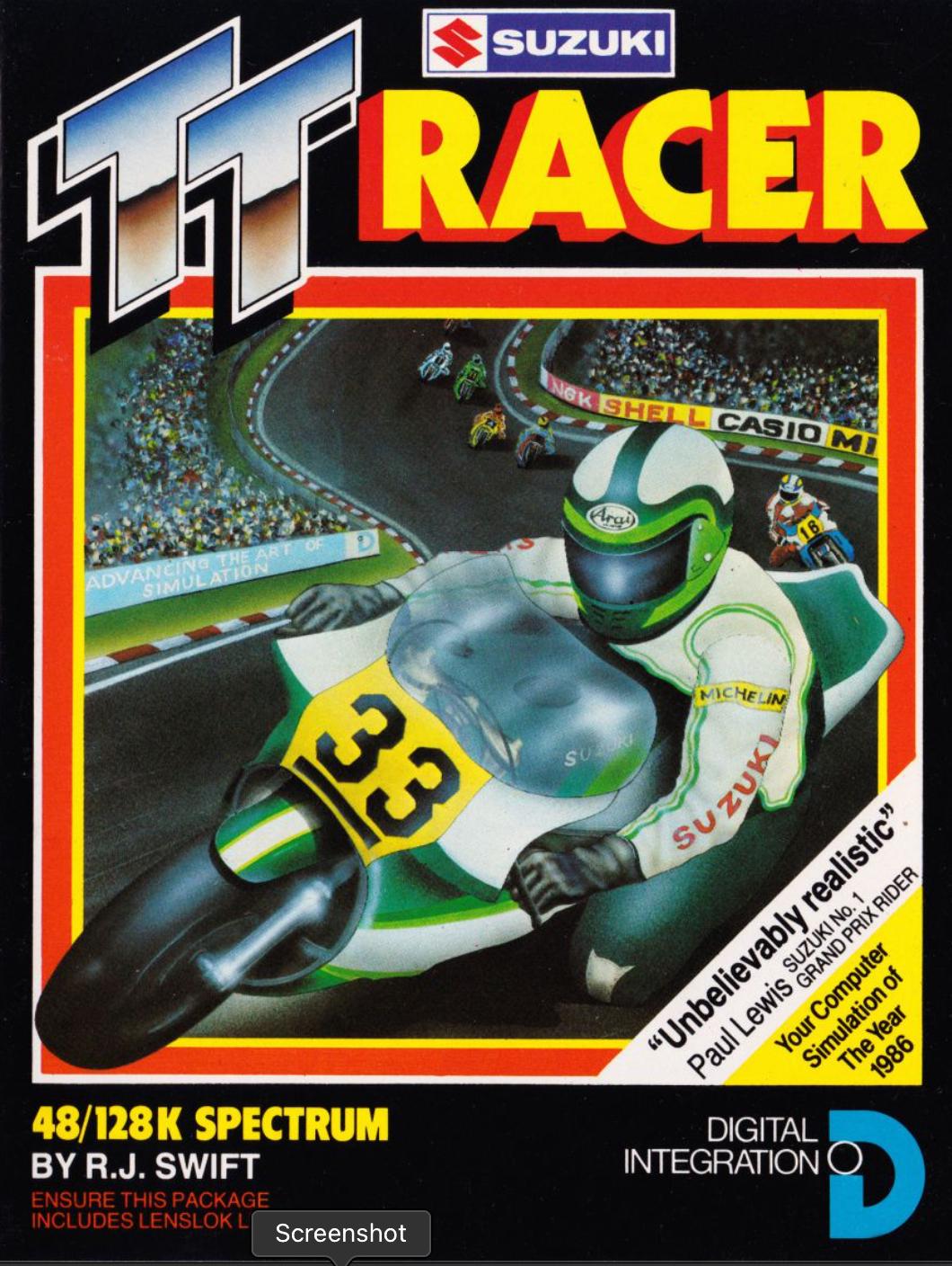 TT Racer ZX Spectrum