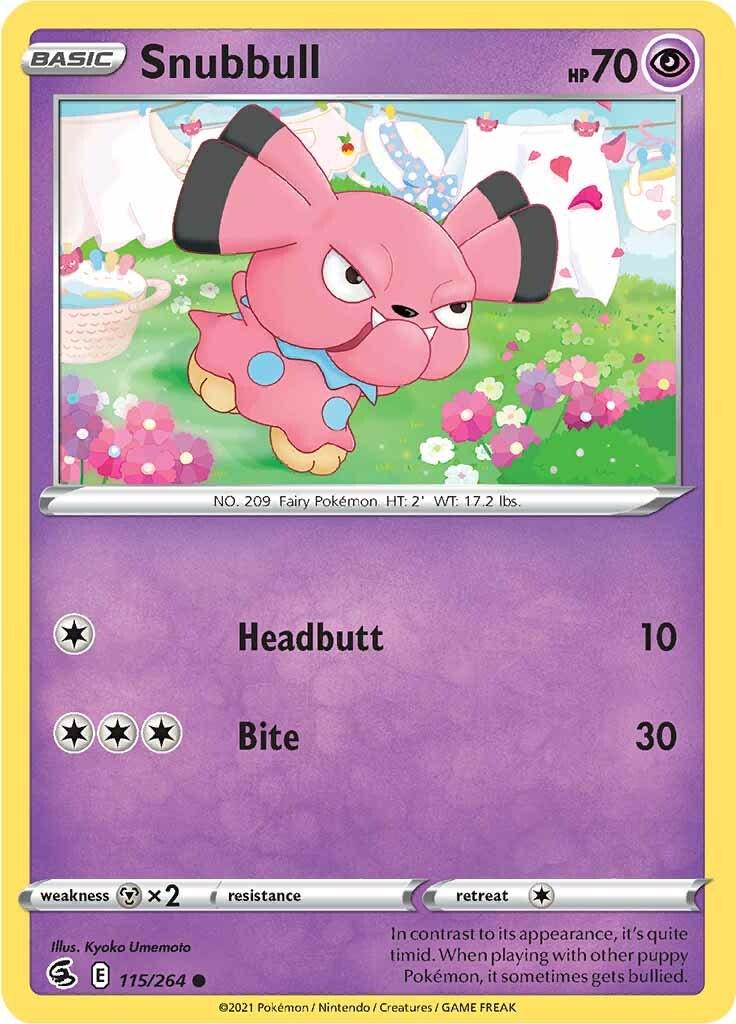 Snubbull #115 Pokemon Fusion Strike