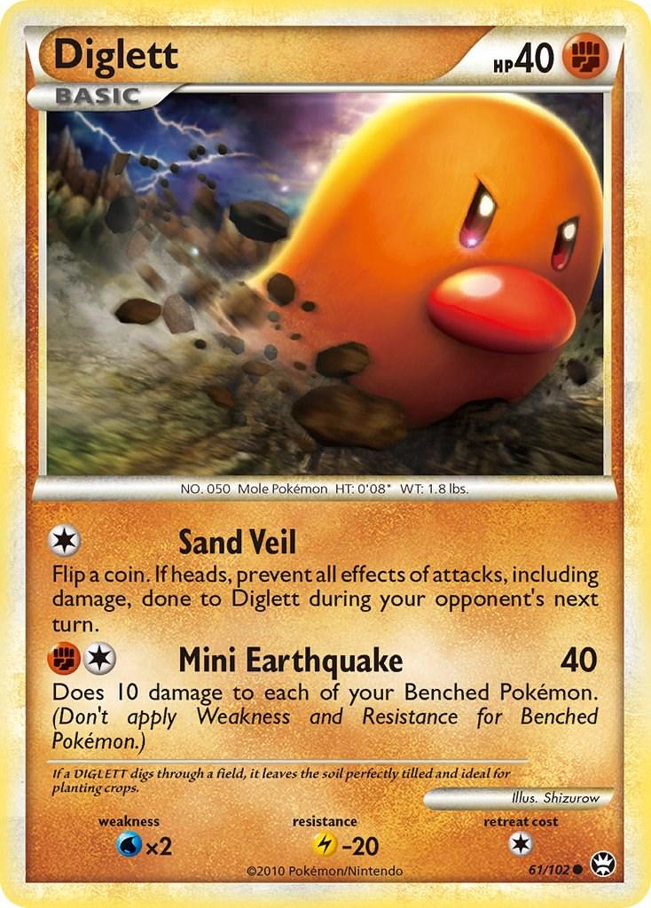 Diglett #61 Pokemon Triumphant