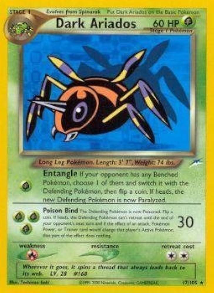 Dark Ariados #17 Pokemon Neo Destiny