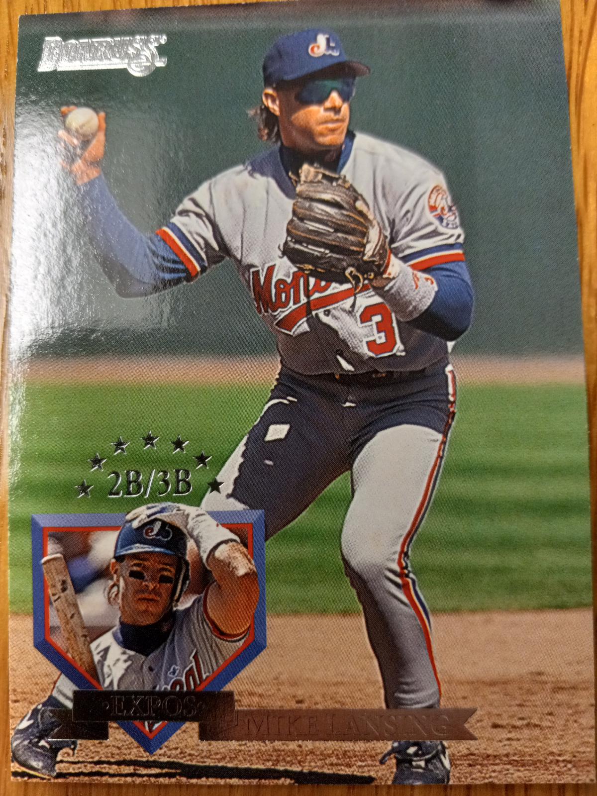 Mike Lansing #15 Baseball Cards 1995 Donruss