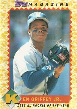 Ken Griffey Jr #TM3 Baseball Cards 1990 Topps Magazine Perforated