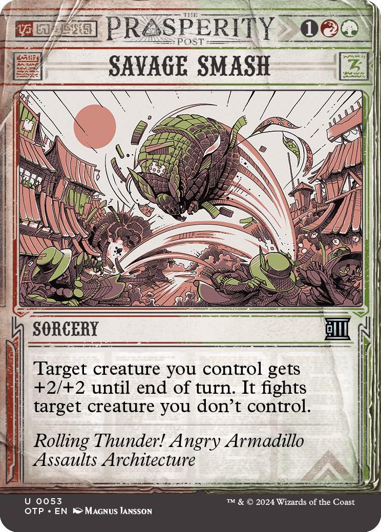 Savage Smash #53 Magic Outlaws of Thunder Junction Breaking News