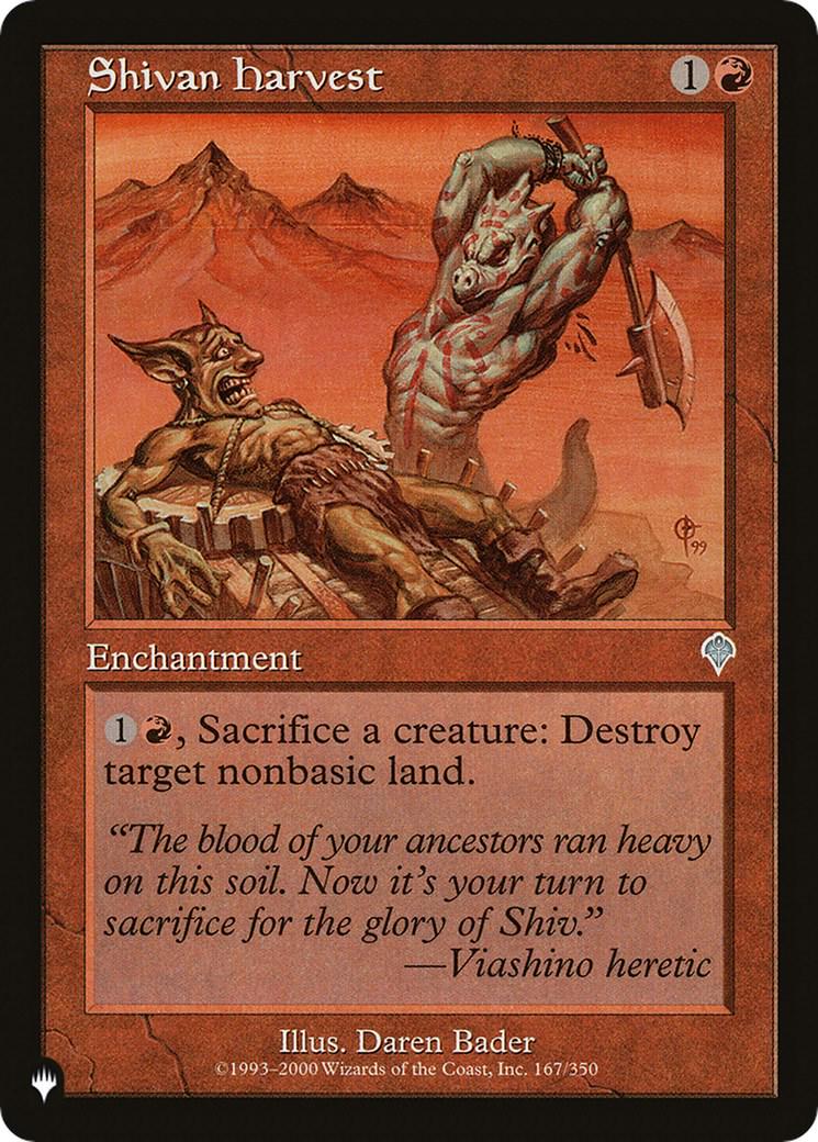 Shivan Harvest #167 Magic The List Reprints