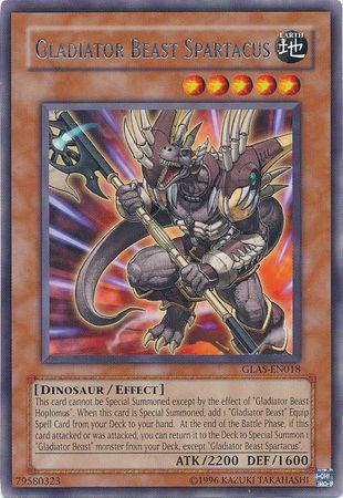 Gladiator Beast Spartacus GLAS-EN018 YuGiOh Gladiator's Assault
