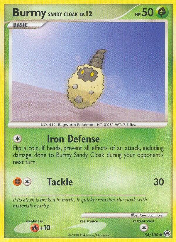Burmy Sandy Cloak #54 Pokemon Majestic Dawn