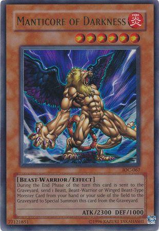 Manticore of Darkness IOC-067 YuGiOh Invasion of Chaos