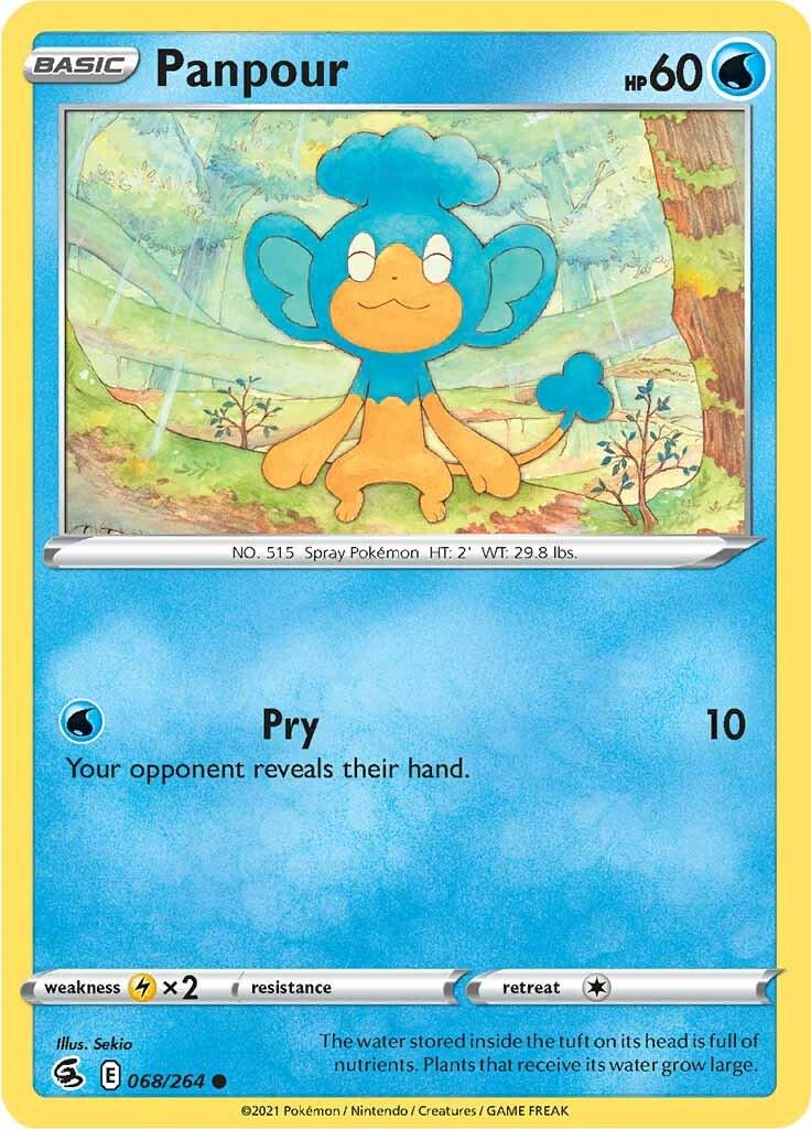 Panpour #68 Pokemon Fusion Strike
