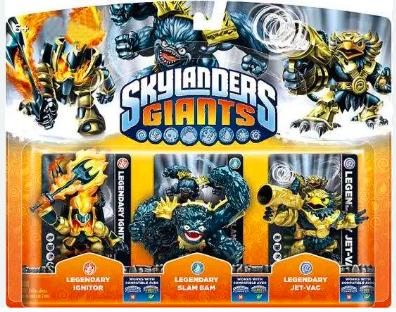 Skylanders Giants: Legendary Triple Pack Skylanders