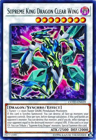 Supreme King Dragon Clear Wing COTD-EN039 YuGiOh Code of the Duelist