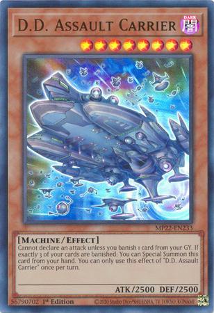 D.D. Assault Carrier MP22-EN233 YuGiOh 2022 Tin of the Pharaoh's Gods Mega Pack