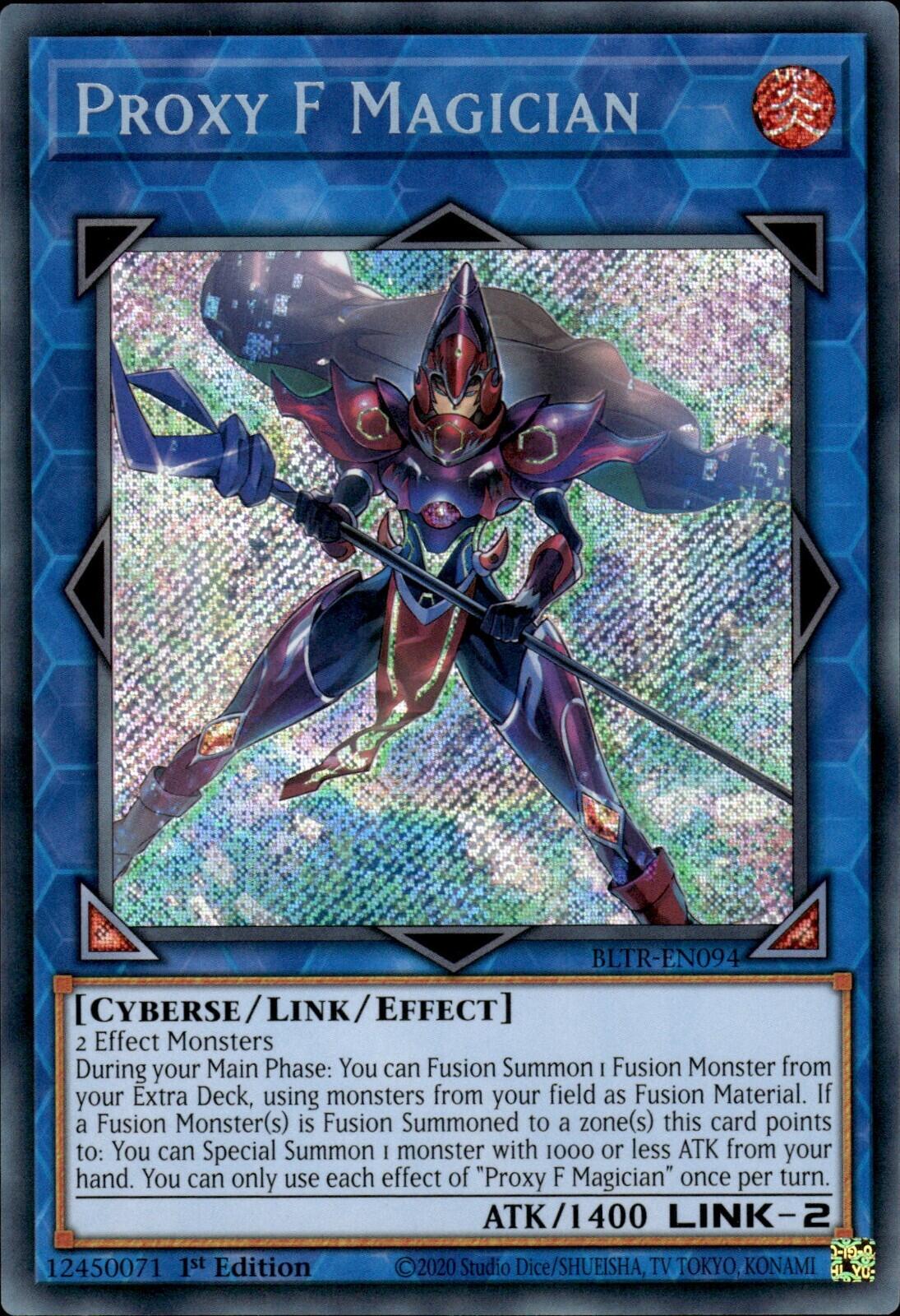 Proxy F Magician BLTR-EN094 YuGiOh Battles of Legend: Terminal Revenge
